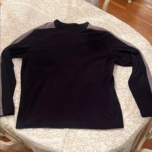 Stylish Black and Gray Long Sleeve Top